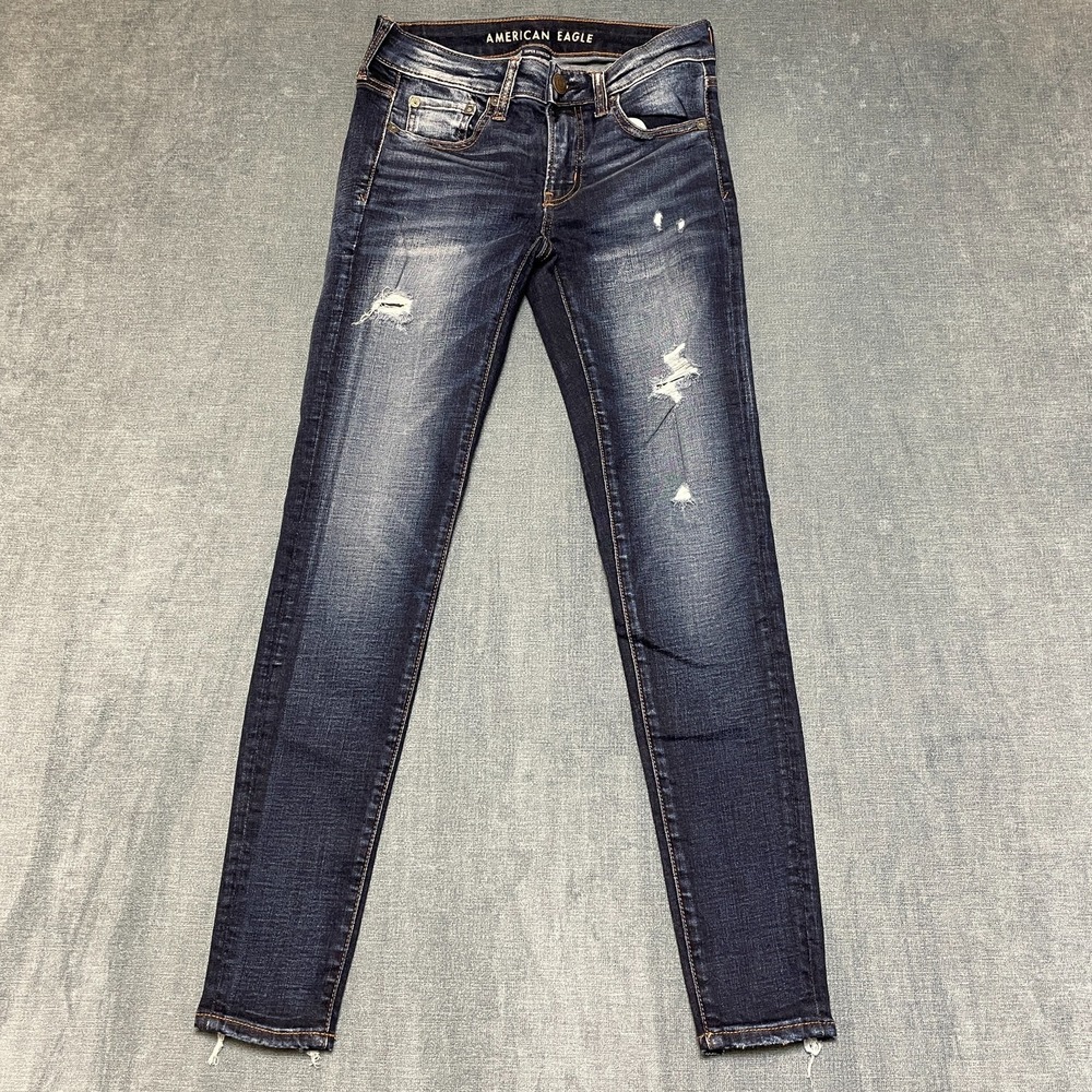 American Eagle Outfitters Super Stretch Jeans Womens 28x29 Blue Denim Streetwear
